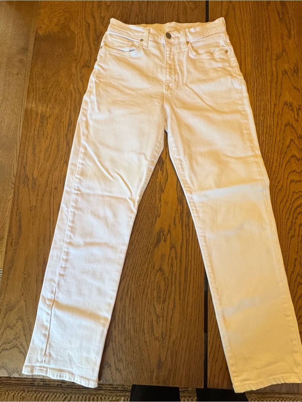 baldwin White Vintage Straight Jeans Size 27 Optic White mid high rise‎